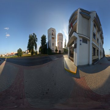 «Кася и Бася». Водонапорные башни. Ул. Свердлова. Беларусь. Гродно. Сентябрь 2023.