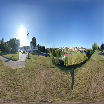 Смотровая площадка у Францисканского костёла. Ул. Дарвина. Беларусь. Гродно. Сентябрь 2023.