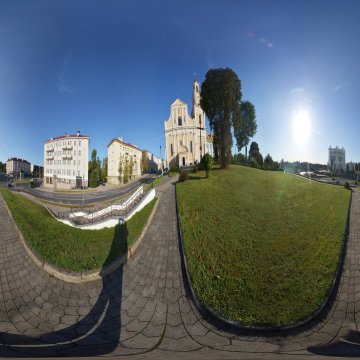 Костёл Бернардинцев обретения Святого Креста. Ул. Парижской Коммуны. Беларусь. Гродно. Сентябрь 2023.
