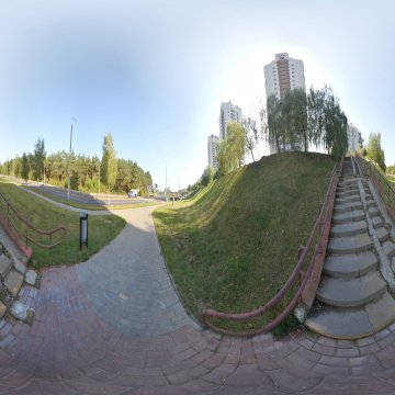 Дома переулка Поповича. Ул. Соломовой. Беларусь. Гродно. Сентябрь 2023.