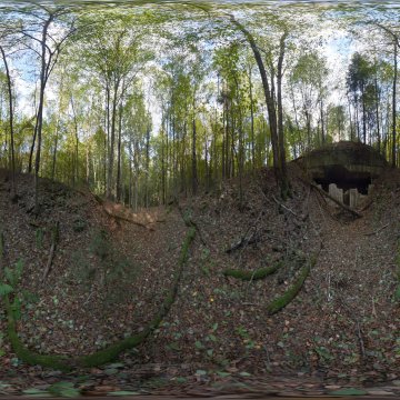 Руины форта. Беларусь. Окрестности Гродно. Система фортов I мировой войны.  Ноябрь. 2023.