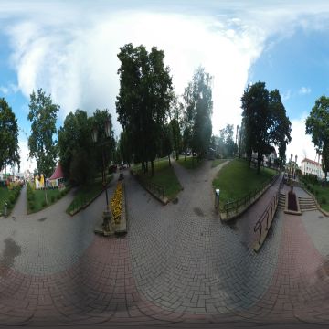 Лестница в парке Жилибера. Беларусь. Гродно. Июль 2025.