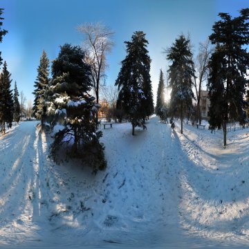 Волгоградская область. Волжский. Зимний сквер по Коммунистической. 2011