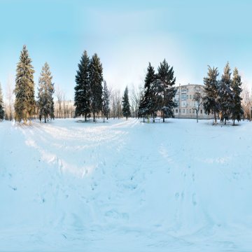 Волгоградская область. Волжский. Зимний сквер по Коммунистической. 2011