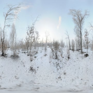 Волгоградская область. Волжский. Заснеженный пустырь. 2013