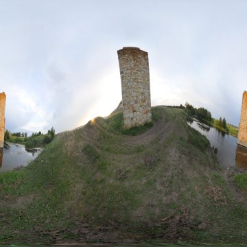 Волгоградская область. Быки старинного моста на реке Бурлук. Притоки Дона, приток Медведицы. 2014