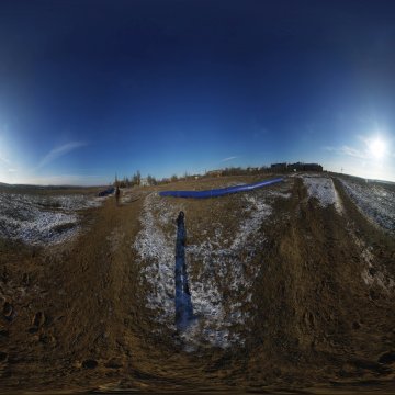 Волгоградская область. Волжский. Труба на пустыре. Январь 2022