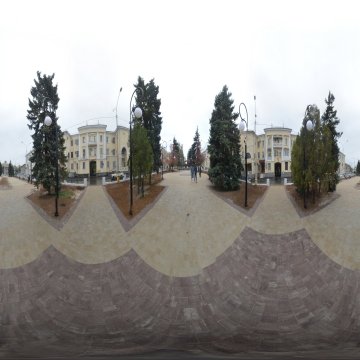 Волгоградская область. Волжский. Напротив арок. Реконструкция сквера на Фонтанке. Сквер на Фонтанке. Ул. Фонтанка. Октябрь 2022